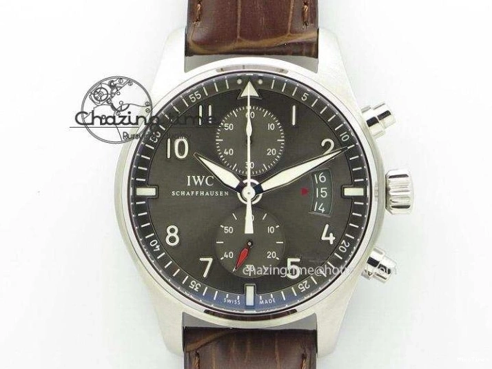 MIROTIME 1226 HighQuality Mark XVIII IW327010 SS M+F 1:1 Best Edition Brown Dial on Brown Leather Strap A 7049